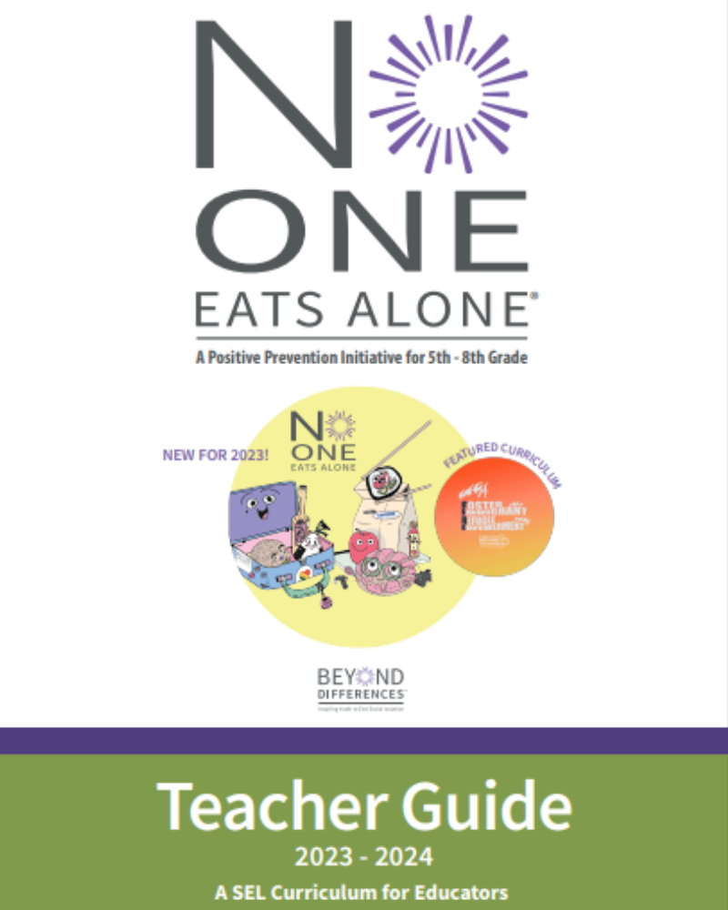 NOEA TEacher's Guide 800 × 1000 px) No One Eats Alone Teacher Guide image