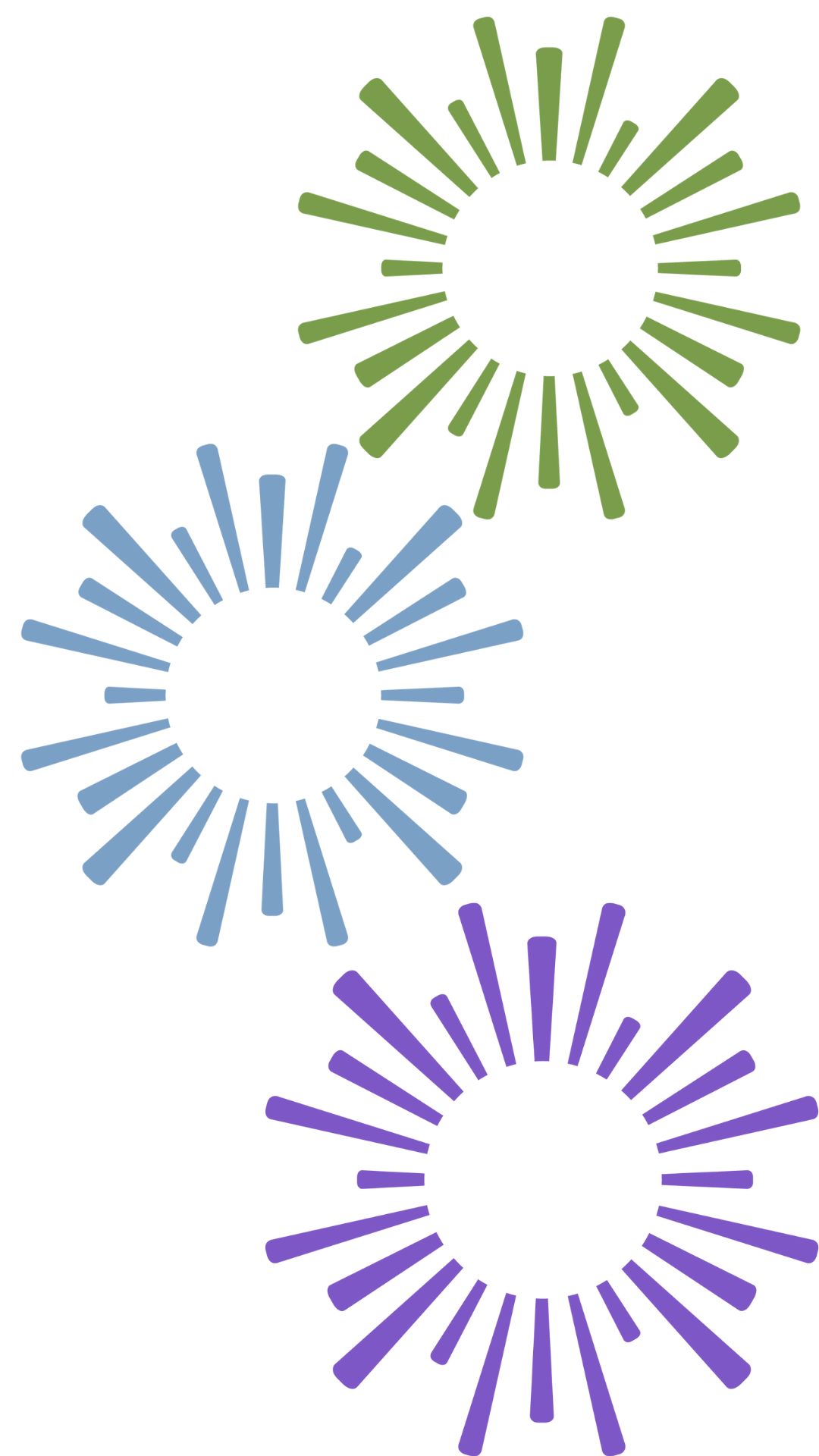 Left Sunburst Design