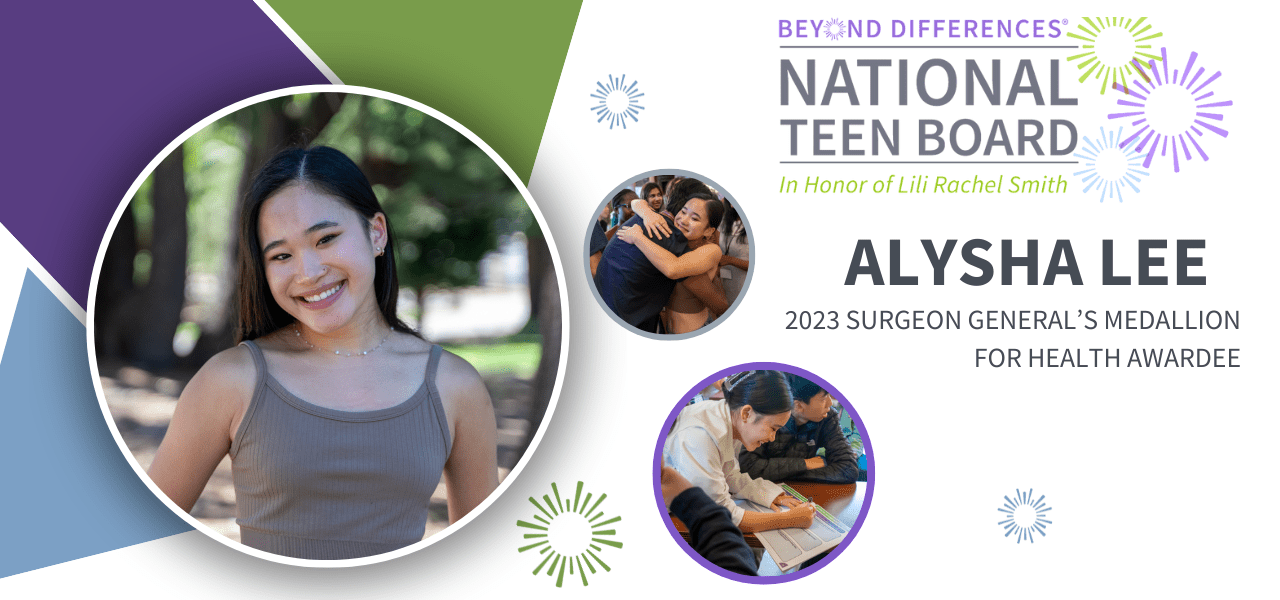 Alysha Lee Medallion Award Winner US Surgeon General Medallion Award for Health winner is Alysha Lee