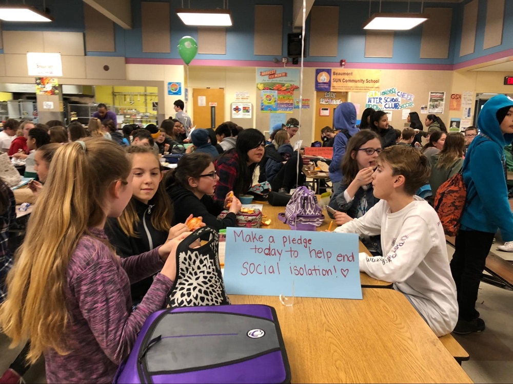 NOEA Day 2018 Students at Beaumont Middle School