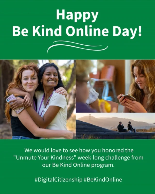 It’s Be Kind Online Day! We’re empowering middle schoolers to navigate the digital world with kindness, confidence, and care. By promoting positive online behavior, we can prevent social isolation and build more supportive virtual spaces - for ourselves and others. #DigitalCitizenship #BeKindOnline 💜